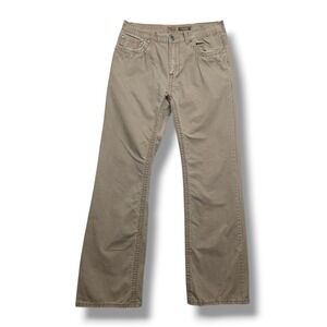 BKE Tyler Pants Mens 32 Long Brown Chino Stretch Straight Leg